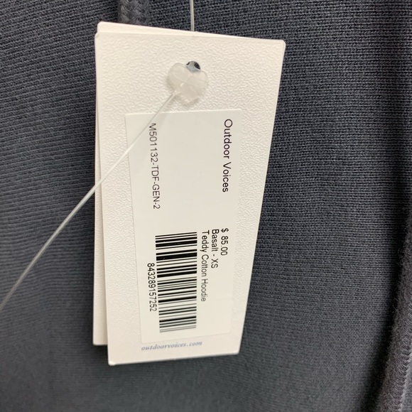 NWT Outdoor Voices Nimbus / Teddy Cotton Hoodie - Picture 9 of 11